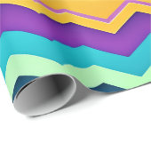 ジグザッギングパステルレインボーパターン ラッピングペーパー (ロールコーナー)