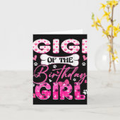 ジグジオブザ誕生日ガールガールドッグズポーテーマファミリーパ カード (黄色い花)