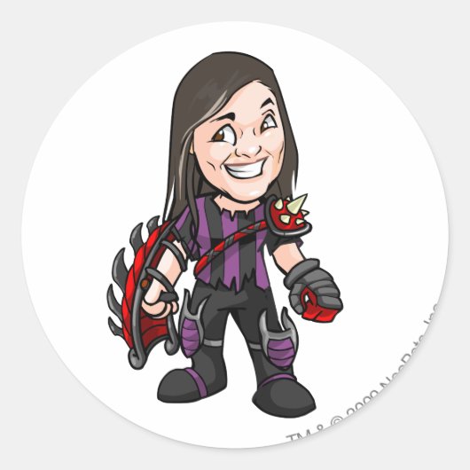 ジグジトロンダリガンシタデルスタッフプレーヤー ラウンドシール (正面)