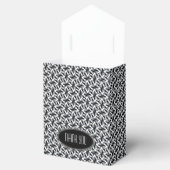 ジグジー白黒ろうけつ染めパーティーフェイスボックス フェイバーボックス (オープン)