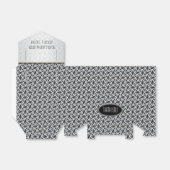 ジグジー白黒ろうけつ染めパーティーフェイスボックス フェイバーボックス (折り畳みなし)