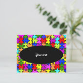 ジグソカラフルーパズル ポストカード (スタンド正面)