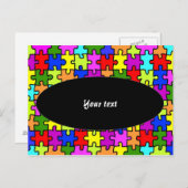 ジグソカラフルーパズル ポストカード (正面/裏面)