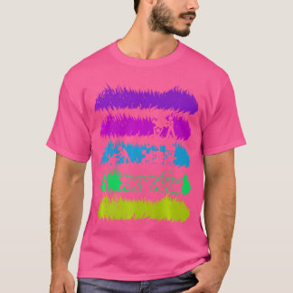 ジグソーよくはしゃぐパズル色 Tシャツ
