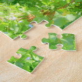 ジグソーアオサギ、美しい自然シーン。 ジグソーパズル (側面)