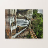 ジグソーアフリカの滝オレンジ色の水。 ジグソーパズル (横)