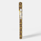 ジグソースターズチョコレートと黄パーソナライズされた色 Case-Mate iPhoneケース (裏面 / 左)