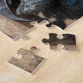 ジグソーパズルのかわいく青いHyacinthのコンゴウインコのオウム ジグソーパズル (側面)