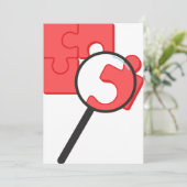 ジグソーパズルのピースの招待状 招待状 (スタンド正面)