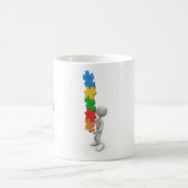 ジグソーパズルのマグ コーヒーマグカップ (中央)