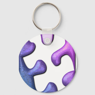 ジグソーパズルの部分Keychain キーホルダー