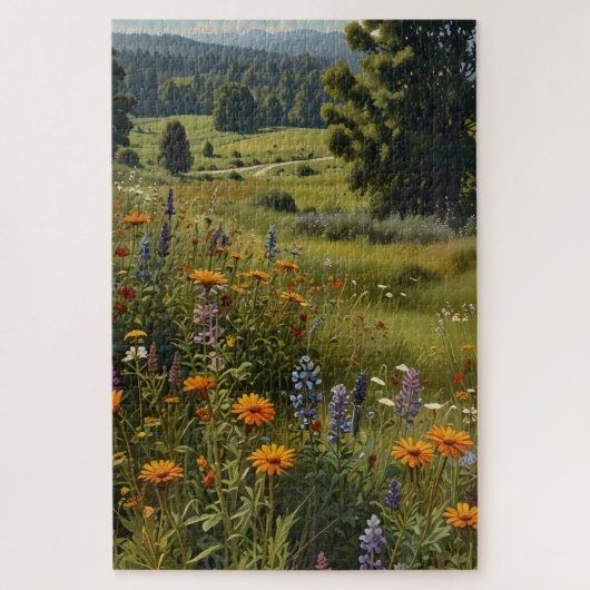 ジグソーパズルの野の草地 ジグソーパズル (縦)