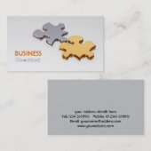 ジグソーパズルは名刺を継ぎ合わせます 名刺 (正面/裏面)