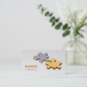 ジグソーパズルは名刺を継ぎ合わせます 名刺 (スタンド正面)