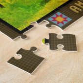 ジグソーパズルアミッシュ乳母車オンゴールデン秋デー ジグソーパズル (側面)