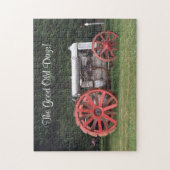 ジグソーパズルアンティークトラクタグッドオールド日ことわざ ジグソーパズル (縦)