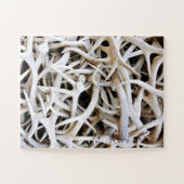 ジグソーパズルエルク〔雄ジカの〕枝角 ジグソーパズル (横)