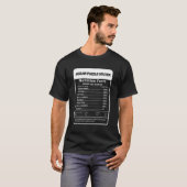 ジグソーパズルソルバ栄養ファクト皮肉 Tシャツ (正面フル)