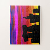 ジグソーパズルデザートサンセットw/コヨーテ ジグソーパズル (縦)