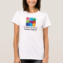 ジグソーパズルピースデザインTシャツTシャツ Tシャツ