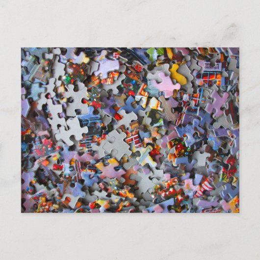ジグソーパズルピース ポストカード (正面)