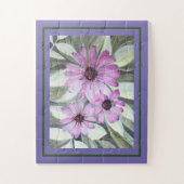 ジグソーパズルラベンダーアフリカデイジー ジグソーパズル (縦)