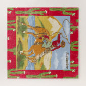 ジグソーパズルヴィンテージ西カウボーイワイルドウェスト ジグソーパズル (横)