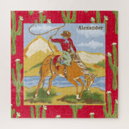 ジグソーパズルヴィンテージ西カウボーイワイルドウェスト ジグソーパズル