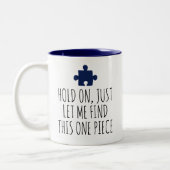 ジグソーパズル恋人Gif私はこの1つの作品を見つけることができる ツートーンマグカップ (左)