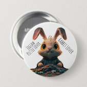 ジグソーパズル愛好家とウサギ愛好家 缶バッジ (正面&裏面)