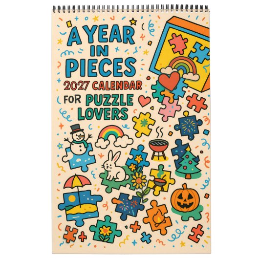 ジグソーパズル愛好家への贈り物 A Year in Pieces – 2027 カレンダー (カバー)