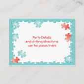 ジグソーパズル披露宴エンクロージャカード挿入 エンクロージャーカード (裏面)