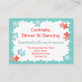 ジグソーパズル披露宴エンクロージャカード挿入 エンクロージャーカード (正面)