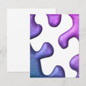 ジグソーパズル招待状 招待状 (正面/裏面)