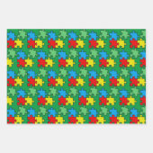 ジグソーパズル片デザイン包装紙シート ラッピングペーパーシート (正面3)