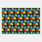 ジグソーパズル片デザイン包装紙シート ラッピングペーパーシート (正面2)