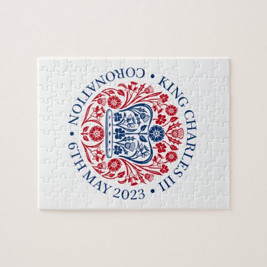 ジグソーパズル2023年の戴冠式 – 赤青 ジグソーパズル (横)
