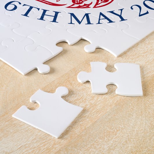 ジグソーパズル2023年の戴冠式 – 赤青 ジグソーパズル (側面)