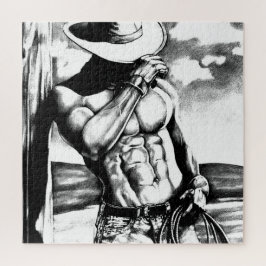 ジグソーパズル20x20ファインアートフィットウエスタンカウボーイ ジグソーパズル