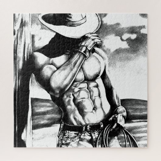 ジグソーパズル20x20ファインアートフィットウエスタンカウボーイ ジグソーパズル (縦)