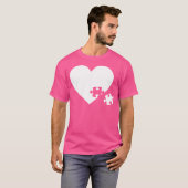 ジグソーパズル ハート Tシャツ (正面フル)