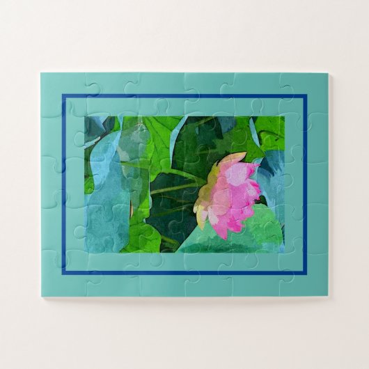 ジグソーパズル ピンクの蓮 (横)