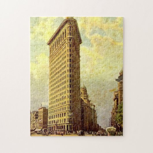 ジグソーパズル – フラチロン建物, NYC (縦)