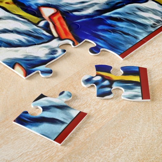 ジグソーパズル、ルイWain猫を歌っている猫 ジグソーパズル (側面)