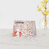 ジグソーパズル-折り畳みグリーティングカード カード (黄色い花)