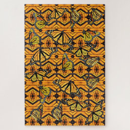 ジグソーパズル（昆虫）オオカバマダラ、モナークコラージュ ジグソーパズル