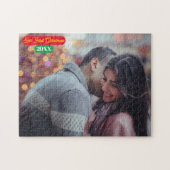 ジグソーパズル – 私たちの初めてのクリスマス – 写真/年を追加 (横)