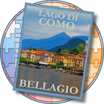 ジグソーパズル- Bellagio Italy Travel Poster