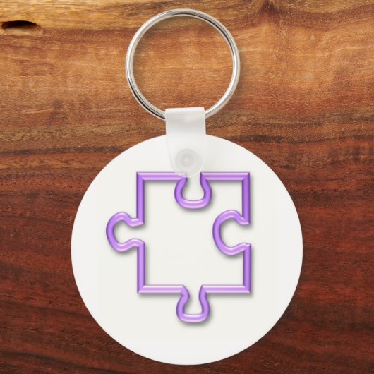 ジグソー切り出しキーチェーン キーホルダー (正面)