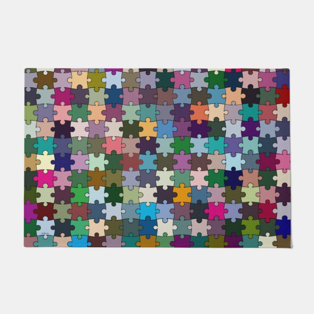 ジグソー形式 ドアマット (正面)